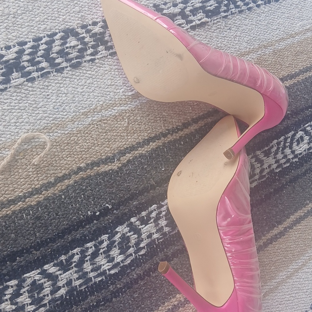 GUC Lemon Drop Spike Heels Pink Size 6.5 - Picture 5 of 6